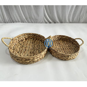 Diseño simplista Aspecto llamativo Diseño natural para decoración del hogar Vajilla Jacinto de agua Bandeja para servir - Product Image 1