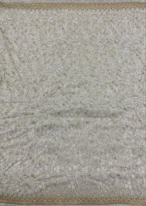 Tissu de broderie lourde soie tissus fantaisie kurti koti tissus fantaisie - Product Image 4