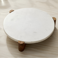 Plateau de service de Noël moderne en marbre rose quartz, accent décoratif festif, personnalisable, haute qualité, personnalisation de marque