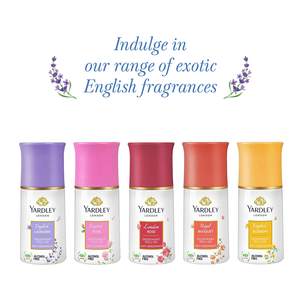 Desodorante Yardley | Desodorante corporal Roll-On para mujeres | Protección activa contra el sudor de 48 horas | Sin alcohol | 50ml - Product Image 1