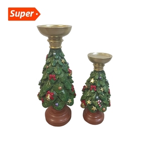 Crossover Nhựa Cây Giáng Sinh Trang Trí Nhà Phòng Khách Bàn Tượng Và Đồ Chơi Chân Nến Thủ Công Thủ Công Mỹ Nghệ - Product Image 1