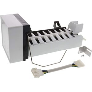 Machine à glaçons domestique avec forme de glaçons en cubes, alimentation électrique, boîtier en plastique, pour maison, hôtel, camping-car, entrée d'eau en bouteille - Product Image 1