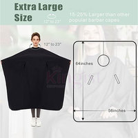 KINGIST KC-710 Cape de coiffure portable en nylon personnalisée avec logo imprimé pour barbiers et usage domestique