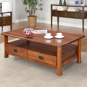 MESA DE CENTRO DE MADERA COLECCIÓN AMERICANA - Product Image 1