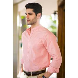 เสื้อเชิ้ตผู้ชาย RADAMES ผ้าฝ้าย 100% สำหรับฤดูร้อน สไตล์ลำลอง คอจีน แขนยาว ผ้าป๊อปลินทอ ป้องกันการยับ - Product Image 4