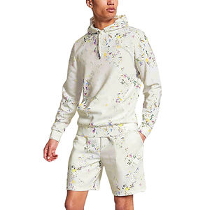 ชุดกีฬาผู้ชายแบบสั้นผ้าฟลีซพิมพ์ลาย - Product Image 6