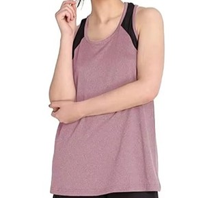 Top sin Mangas Morado para Mujer 2026, Cuello Redondo, Tejido de Punto, Color Sólido, Casual, Transpirable, 100% Poliéster, Último Diseño - Product Image 1
