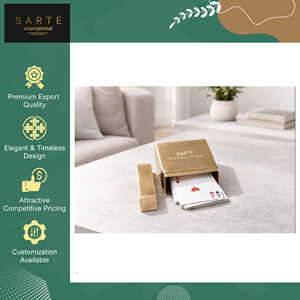 Fournisseur leader de boîtes de rangement pour cartes à jouer de haute qualité, cadeaux promotionnels, boîte à cartes à jouer en laiton doré pour achat en gros - Product Image 2