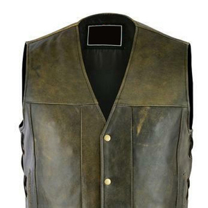 Chaleco de Cuero para Motocicleta de Nuevo Diseño, el Mejor Estilo, Ajustable, Transpirable, Última Moda, Chaleco de Cuero Personalizado para Hombre con OEM - Product Image 6