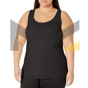 Débardeur décontracté sans manches respirant grande taille pour femmes Débardeur de sport entraînement gym fitness disponible avec logo personnalisé - Product Image 1