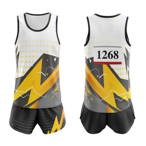 Uniformes Deportivos Unisex de Verano para Atletismo, Calidad Superior, 100% Poliéster, Transpirables, Estampados, Diseños Únicos para Correr - Product Image 2