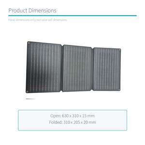 30W 18V <b>Foldable</b> <b>Solar</b> <b>Panel</b> Charger with USB and Type-C Outputs for Camping - Product Image 5