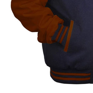 แจ็คเก็ตตัวแทนหนัง OEM คุณภาพสูงที่กําหนดเองทีมเบสบอลวินเทจเล็ตเตอร์แมนแจ็คเก็ตตัวแทนสําหรับผู้ชาย - Product Image 6