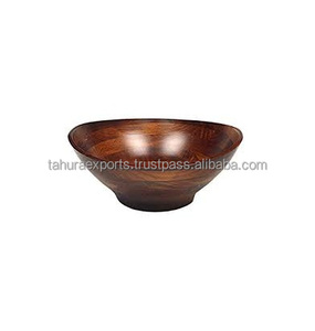 Precios de venta baratos, cuencos para servir ensaladas de frutas de madera a la moda en forma personalizada, tamaño y acabados para la decoración del hogar - Product Image 6