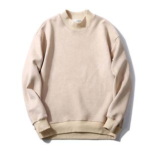 Sweat-shirts à col rond 100 % coton de haute qualité, effet délavé soleil, personnalisables, unis, vierges, coupe oversize, unisexe, basiques de printemps - Product Image 4