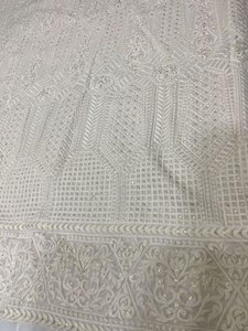 Pura viscosa Georgette bordado trabajo étnico elegante Sherwani boda desgaste telas para ropa india y paquistaní - Product Image 3
