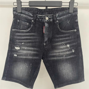 Premium 2025 personalizado desgastado Jorts elegante lavado diseño hombres pantalones cortos de alta calidad transpirable verano Pantalones cortos de mezclilla - Product Image 1