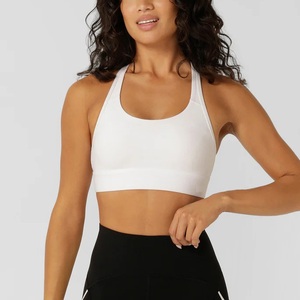 Sujetador Deportivo Sin Costuras Lanyu para Mujer, Verano, Absorción de Impactos, Cuello en V, Tirantes Cruzados, Soporte Medio, Ropa Deportiva para Yoga y Pilates - Product Image 2