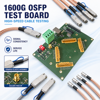 Carte de test optique OSFP 1600G haute fidélité avec guide d'ondes coplanaire mis à la terre pour le test de modules et de câbles
