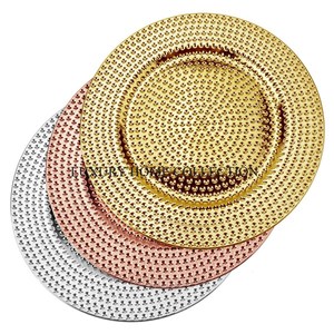 Mesa Vintage de calidad de lujo, plato cargador para servir alimentos en el hogar, tendencia moderna, nuevo aspecto, artículos de cocina, plato cargador, artículos de fiesta - Product Image 2