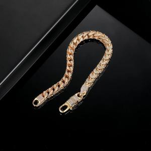 925 Sterling <b>Silver</b> Moissanite Iced Out <b>Bracelet</b> Hip Hop <b>Bracelet</b> for Jewelry Other Necklace - Product Image 4