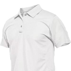 2025 nouveau Style hommes Golf pour Polo T-Shirt haute qualité 100% coton Jersey couleur unie à manches courtes séchage rapide pour l'extérieur - Product Image 2
