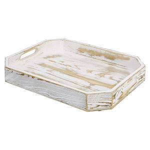 Venta al por mayor de bandejas de madera de la mejor calidad, bandeja de servicio de madera de pino de acacia y mango, forma octogonal para hoteles y restaurantes, gran oferta - Product Image 5