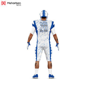 ชุดยูนิฟอร์มอเมริกันฟุตบอลแบบขายส่ง ปักลายตามสั่ง ระบายอากาศได้ดี ไซส์พลัส  ชุดกีฬาแบบซับลิเมชั่นเต็มตัว - Product Image 2