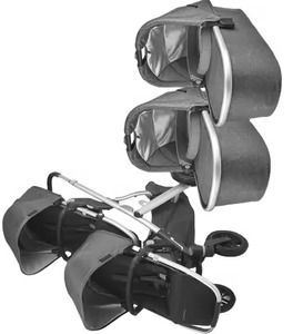 BUY VISTASs V2 Stroller Emmett Green Melange Aluminum Alloy <b>Frame</b> Leather Foldable Baby <b>Walker</b> Newborns - Product Image 3