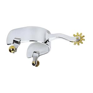 Nouveauté : éperons de cheval de style western vieilli avec articulation fine, accessoires équestres, équipement équestre, éperons équestres - Product Image 2