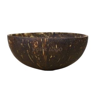 SAFIMEX Factory Supply Vaisselle Bol en coquille de noix de coco pour dessert Bol à smoothie réutilisable Logo personnalisable gravé au Vietnam - Product Image 1