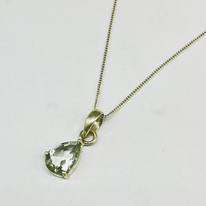 Natural Green <b>Amethyst</b> <b>Pendant</b> Octagon 925 Silver Jewelry Gemstone <b>Pendant</b> with Elegant Design - Product Image 2