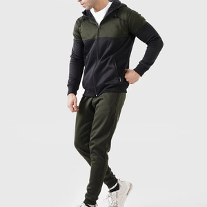 Chándal de entrenamiento de lana para hombre Gym Fitness Tech, traje de jogging con capucha de talla grande para deportes de invierno, conjunto de dos piezas - Product Image 1