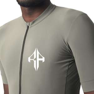 Nueva tendencia de calidad con cremallera completa para hombre, camisetas de ciclismo en blanco, de poliéster 100% Material, logotipo personalizado de calidad superior para hombre - Product Image 3