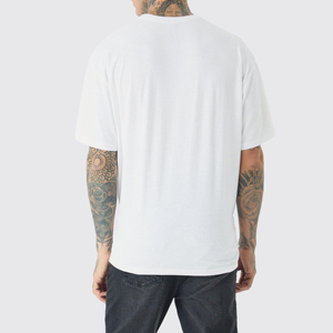 2025 Nueva camiseta Vintage para hombre Casual 100% algodón estilo Manga corta peso pesado Puff estampado camisetas - Product Image 3