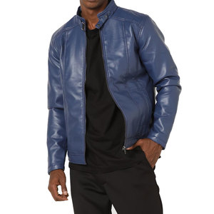 Veste en cuir imperméable d'extérieur de couleur unique de meilleur style Col montant de haute qualité à bas prix OEM disponible pour la saison de printemps - Product Image 1