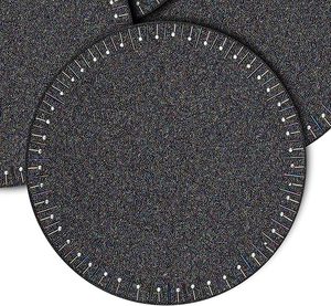 Luxury Modern Glass Beaded Placemat for Dining <b>Table</b> <b>Blue</b> Rainbow Color for Holiday Easter Wedding Parties - Product Image 5