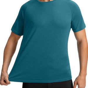 Durabilité Construit sonnerie Microfibre Nouveau Style Tissu De Refroidissement Col Rond Chemise Tricoté Gym Porter T-Shirt À Séchage Rapide Plaine Hommes Gym - Product Image 3