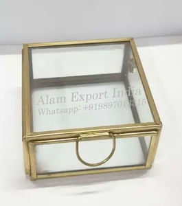 Rangement de bijoux en verre transparent, boîte de rangement, à bijoux - Product Image 2