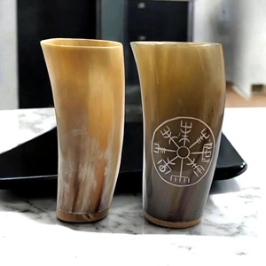Buffalo Horn Shot <b>Glass</b> Premium Handmade Horn Shot <b>Glass</b> Party Cup Durable Cocktail Drinking <b>Glass</b> For Viking Medieval Bar - Product Image 4