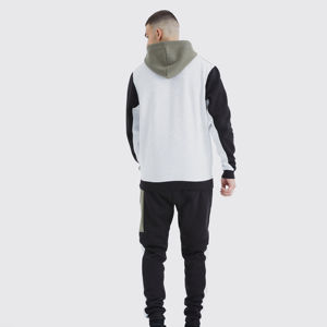 Haute qualité Street Fashion Pull Survêtement Coton Polaire Slim Fit Survêtement Sportswear Hommes Survêtements 2 Pièces Ensemble Hommes Ensembles - Product Image 3