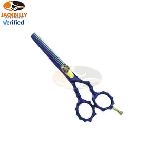 Professional Japanese Steel Right-Handed Barber <b>Scissors</b> Swivel Medium Handle Blunt Tip 28 Teeth High Quality Stainless Hair - Product Image 5