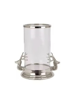 เชิงเทียนทำด้วยมือทำจากโลหะและแก้วสำหรับตกแต่งบ้าน - Product Image 4