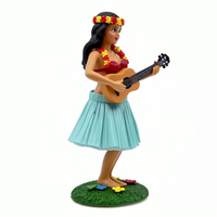 Sculpture personnalisée en résine 3D de fille sexy en maillot de bain hawaïen, figurine bobblehead, décoration d'intérieur, cadeau