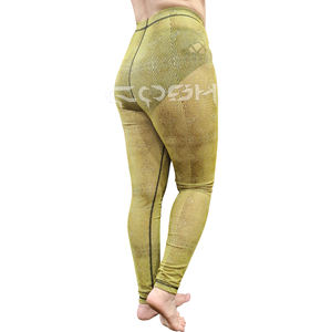 Leggings de yoga pour femmes, taille haute, en maille unie, extensible dans les quatre sens, respirant, léger, taille élastique, bas de mode, fabricant - Product Image 1