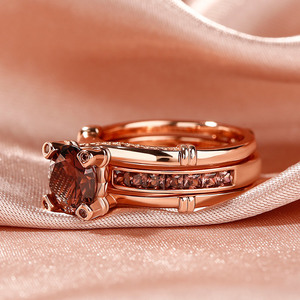 Jeulia Sterling <b>Silver</b> Interchangeable <b>Ring</b> <b>Set</b> with Knot and Round Cut Design for Anniversary Wedding Bands - Product Image 5