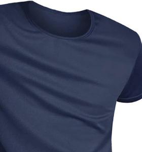 Gran oferta de camisetas para hombre de algodón de alta calidad, camisetas personalizadas con cuello redondo para hombre, camisetas lisas de algodón y poliéster de manga corta para hombre - Product Image 4