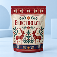 Sachet d'emballage haute barrière pour poudre d'électrolyte, pochette personnalisée à fermeture éclair