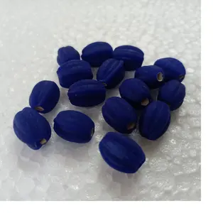 custom made very attractive watermelon shaped old antique vintage style glass beads suitable for jewelry designers