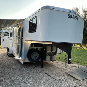 Venta caliente Ganado Remolque de 2 caballos con viviendas Precio especial Remolques agrícolas para transporte de semirremolque de aves de corral - Product Image 1